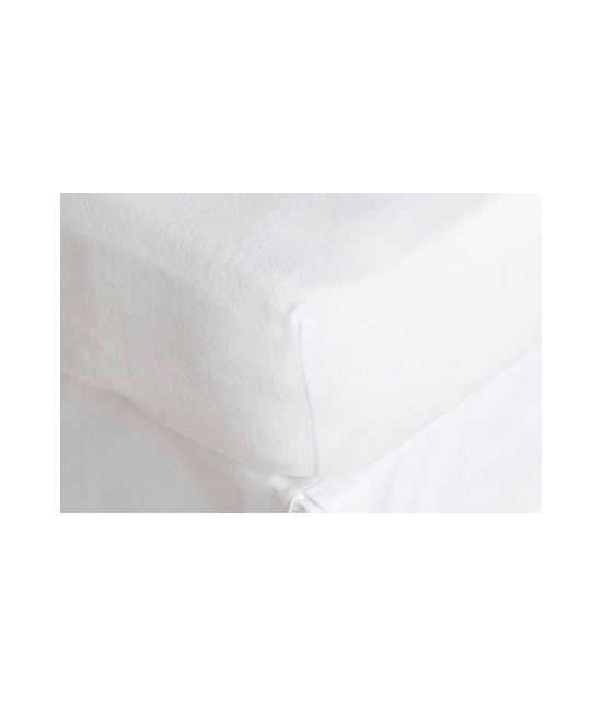Coprimaterasso impermeabile in spugna di puro cotone con angoli elasticizzati - elba : Colore - Bianco, Misura - Lettino, Tessuto - Poliestere