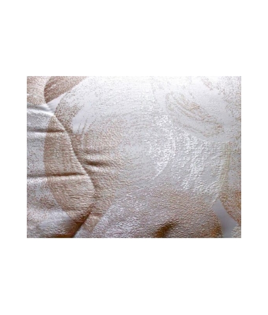 Trapunta invernale in raso jacquard con imbottitura in fibra anallergica di poliestere - noemi. : Misura - Matrimoniale, Colore - Tortora, Variante - Cerchio