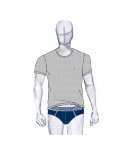 Coordinato da uomo t-shirt e slip - completo 11581 : Colore - Grigio, Taglia - 4