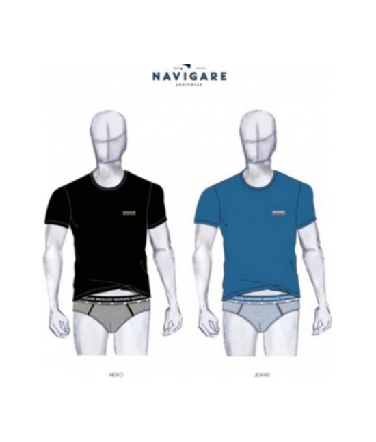 Coordinato da uomo t-shirt e slip - completo 11586 : Taglia - 4, Colore - Nero