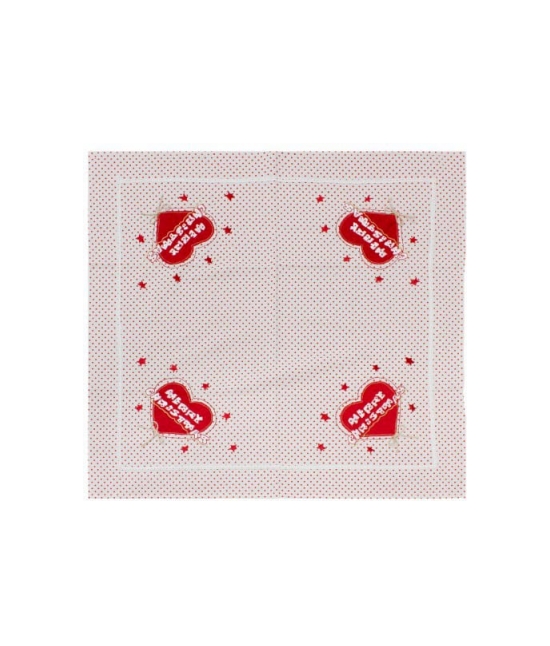 Blanco raya - Centrotavola natalizio in tela greggia con ricamo e applicazioni - sd162811.