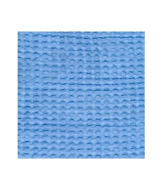 Accappatoio nido d'ape con cappuccio tinta unita - parigi : Colore - Azzurro, Taglia - Xxl, Tessuto - Cotone