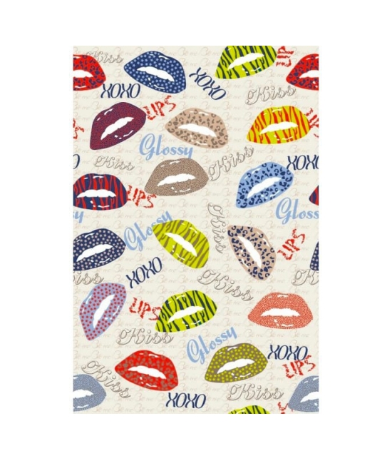 Grembiule da cucina in twill di puro cotone stampato : Tessuto - Cotone, Misura - 60x90 cm, Variante - Kisses