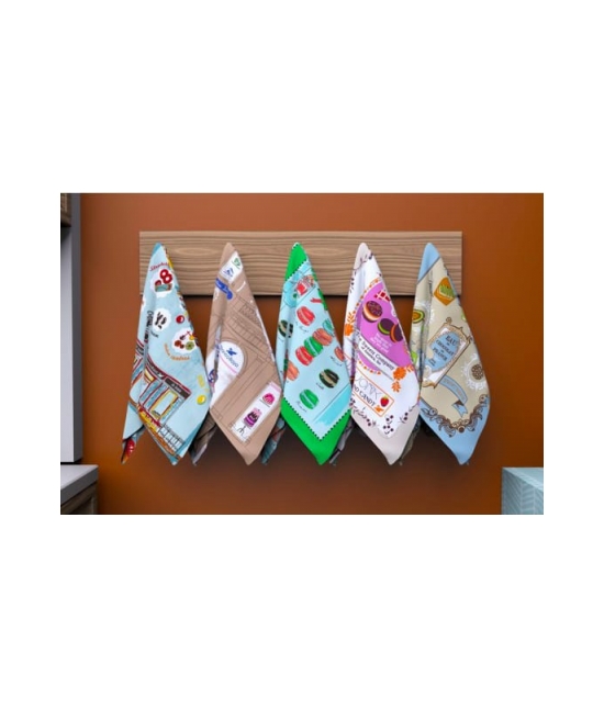 Blanco raya - Set 5 strofinacci da cucina in puro cotone - bakery.: 2909-14