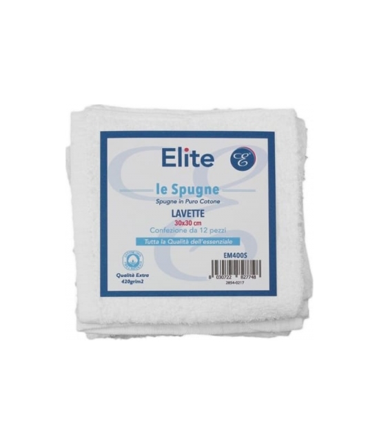 Blanco raya - Set 12 lavette in puro cotone - em400s