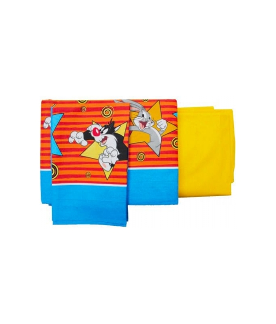 Bassetti - Completo lenzuola lettino composto da sopra + sotto con angoli + 1 federa - looney tunes