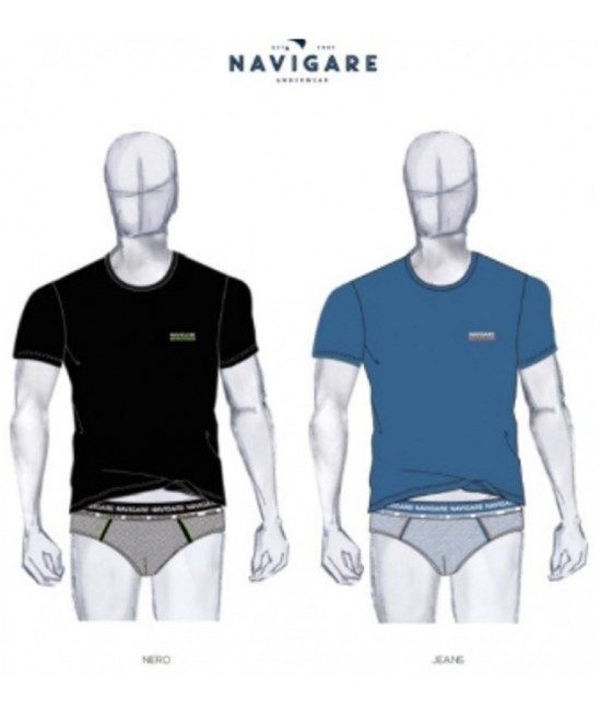 Completino intimo uomo coordinato t-shirt e slip - completo 11586. : Taglia - 4, Colore - Nero