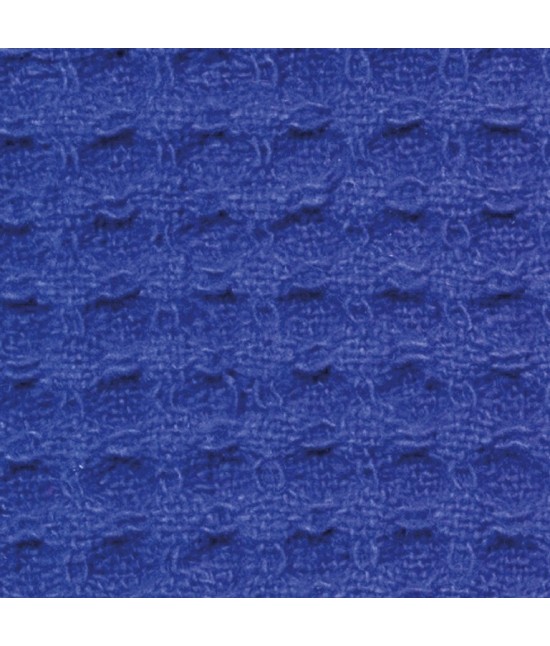 Set asciugamani bagno 1+1 nido d'ape di puro cotone tinta unita - polo. : Colore - Blue, Tessuto - Cotone, Misura - Set asc. 1+1