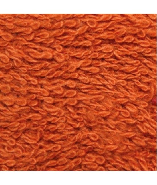 Set asciugamani bagno 1+1 in cotone con cesello jacquard - 1840906. : Colore - Arancio, Tessuto - Cotone, Misura - Set asc. 1+1