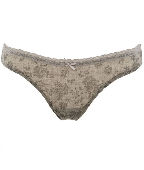 Confezione da 6 slip brasiliana donna linea chic vita bassa in cotone elasticizzato rifinito in pizzo - 6830. : Taglia - 3, Colore prodotto - Assortiti