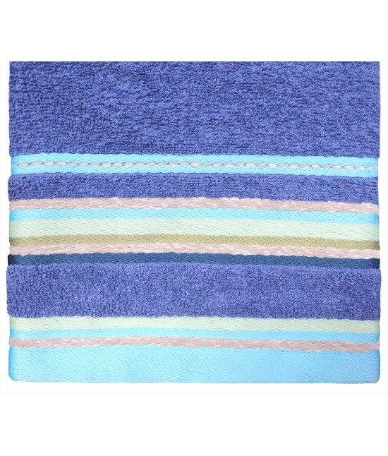 Asciugamano ospite in 100% spugna di cotone - alabama. : Colore prodotto - Blue