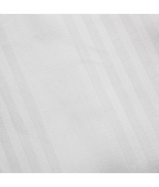 Coprimaterasso in cotone con lavorazione jacquard e chiusura cerniera - 2879-1 : Colore prodotto - Bianco, Misura - Singolo, Tessuto - Cotone