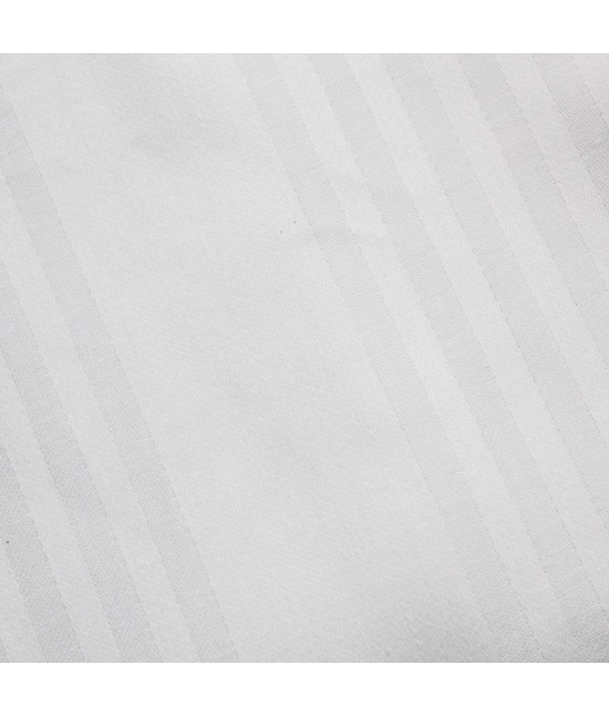 Coprimaterasso in cotone con lavorazione jacquard e chiusura cerniera - 2879-1 : Colore prodotto - Bianco, Misura - Matrimoniale, Tessuto - Cotone