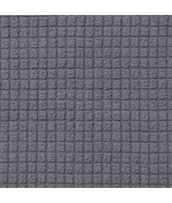 Coppia coprisedia universale con schienale in tessuto elasticizzato lavorato tinta unita - classic. : Colore prodotto - Grigio, Tessuto - Poliestere