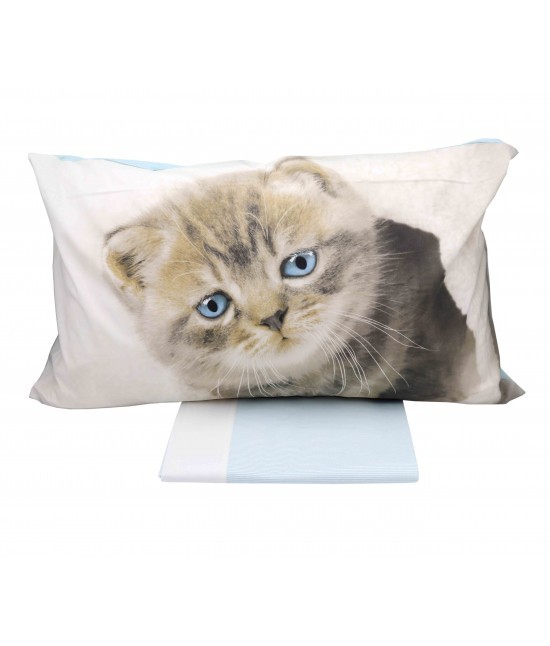 Gabel - Parure lenzuola 100% puro cotone composto da lenzuolo sopra + federa - baby mimi
