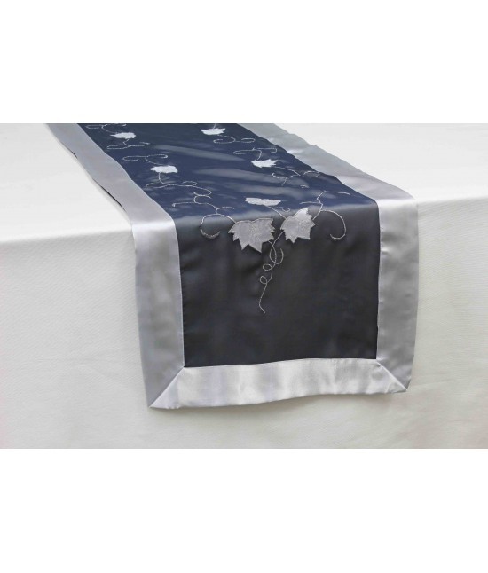 Elite - Runner natalizio in satin con ricamo - mh04b345