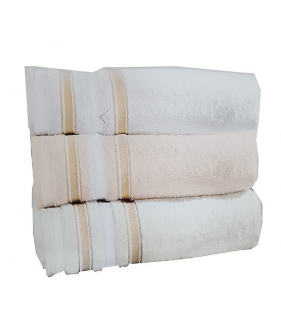 Gabel - Completi asciugamano bagno 3+3 in 100% puro cotone idrofilo : gea