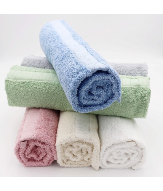 Asciugamani bagno set 6+6 viso e ospite tinta unita in puro cotone idrofilo vari colori tinta uni ta & co : Colore prodotto - Bianco, Misura - Set asc. 6+6