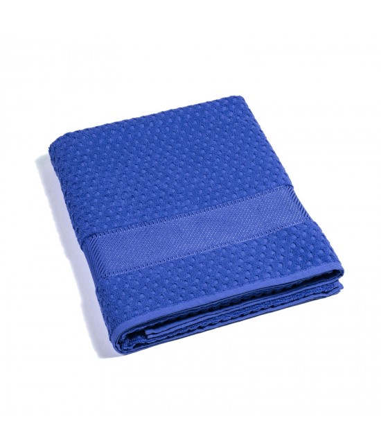 Asciugamano viso in 100% spugna di cotone 450 gr/mq - sirena. : Colore prodotto - Blue