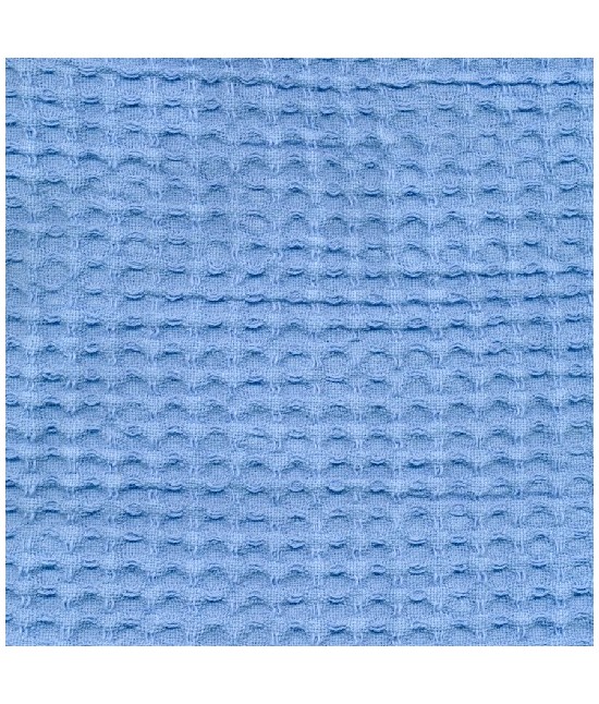 Accappatoio nido d'ape in puro cotone con cappuccio e cintura tinta unita - ape : Taglia - Xl, Colore prodotto - Sky