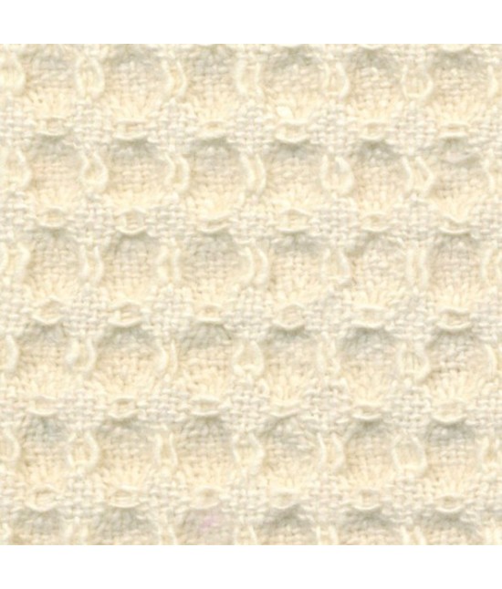 Accappatoio nido d'ape di puro cotone con cappuccio tinta unita - polo : Colore prodotto - Beige, Taglia - L, Tessuto - Cotone