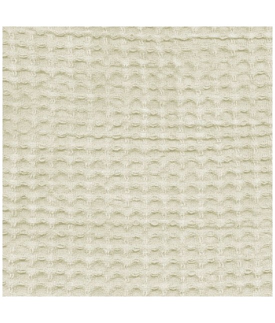 Accappatoio nido d'ape in puro cotone con cappuccio e cintura tinta unita - ape : Taglia - L, Colore prodotto - Panna
