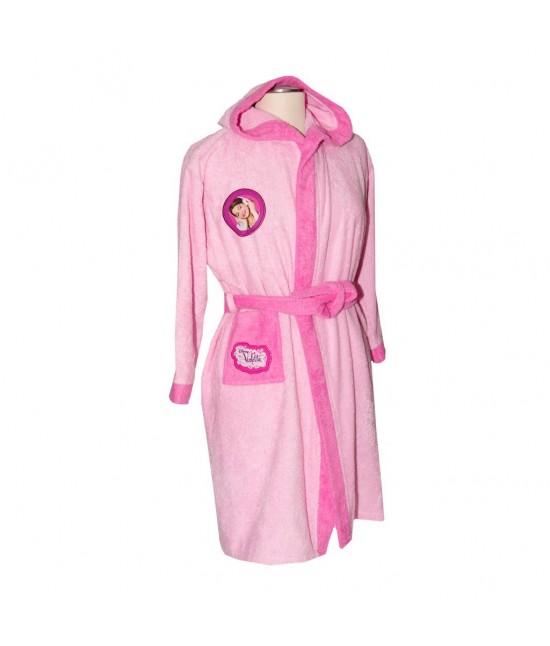 Accappatoio violetta disney in spugna di cotone : violetta 7-8 : Colore prodotto - Rosa, Taglia - 9-10 anni