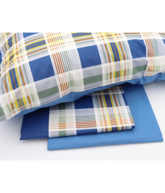 Completo letto in cotone stampa geometrica dal motivo tartan : network-289