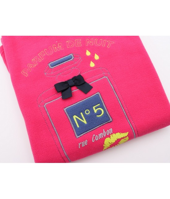 Pigiama donna invernale in pile gamba e manica lunga con coulisse - fragranza : Colore prodotto - Rosa, Taglia - S, Tessuto - Poliestere, Variante - Fragranza