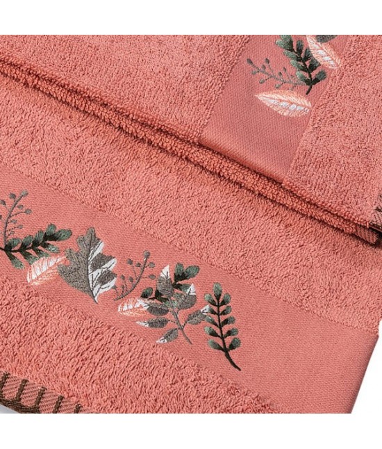 Asciugamani bagno set 6+6 viso e ospite in puro cotone idrofilo ricamato tinta unita colori assortiti: leila