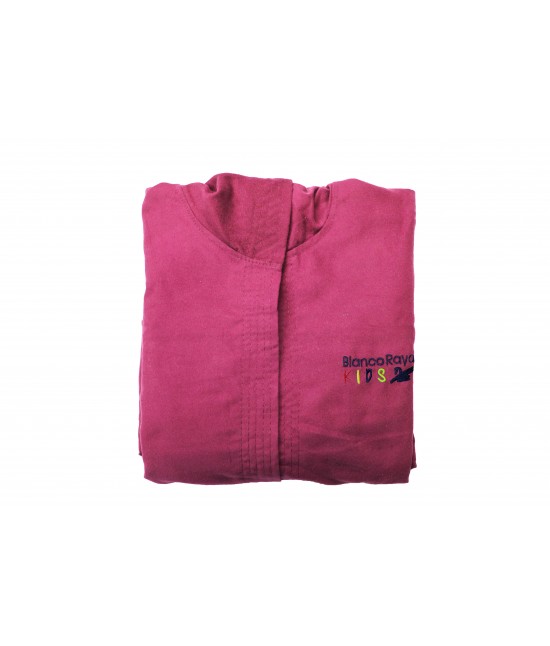 Accappatoio bambino in microfibra con cappuccio e cintura in comoda borsetta pvc tinta unita: bamby. : Tessuto - Poliestere, Taglia - 10-12 anni, Misura - Accappatoio bambino, Colore prodotto - Pink