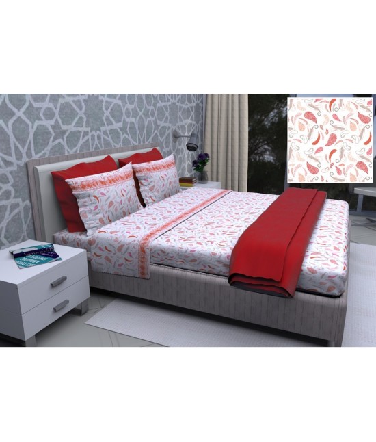Completo lenzuola composto da sopra + sotto con angoli + federa - life 1 : Misura - Matrimoniale, Colore prodotto - Arancio, Tessuto - Cotone