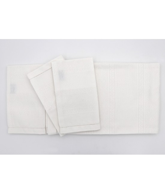 Vittoria - Set asciugamani 3+3 in puro cotone ritorto: azalea.