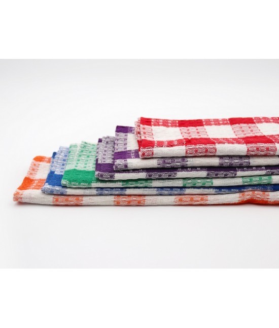 Elite - Set 12 stroficnacci check in 100% cotone: 250213