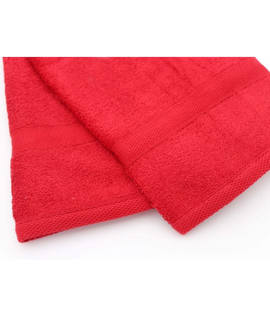 Set asciugamani bagno 1+1 in 100% spugna di puro cotone - 80420. : Colore prodotto - Bordeaux, Tessuto - Cotone, Misura - Set asc. 1+1
