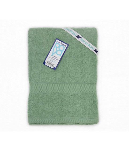 Set asciugamani bagno 1+1 in 100% spugna di puro cotone - 80420. : Colore prodotto - Verde, Tessuto - Cotone, Misura - Set asc. 1+1