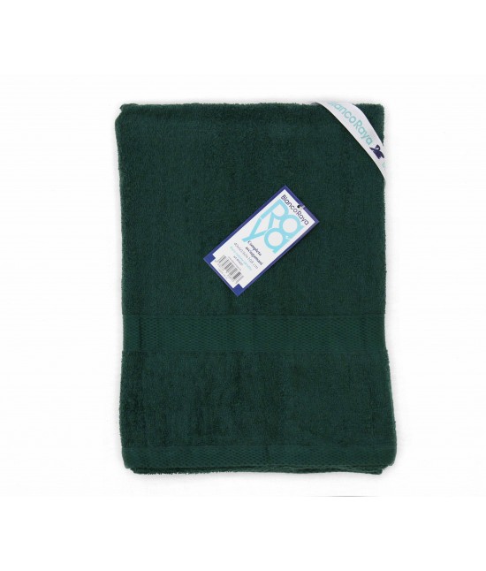 Set asciugamani bagno 1+1 in 100% spugna di puro cotone - 80420. : Tessuto - Cotone, Misura - Set asc. 1+1, Colore prodotto - Verde scuro