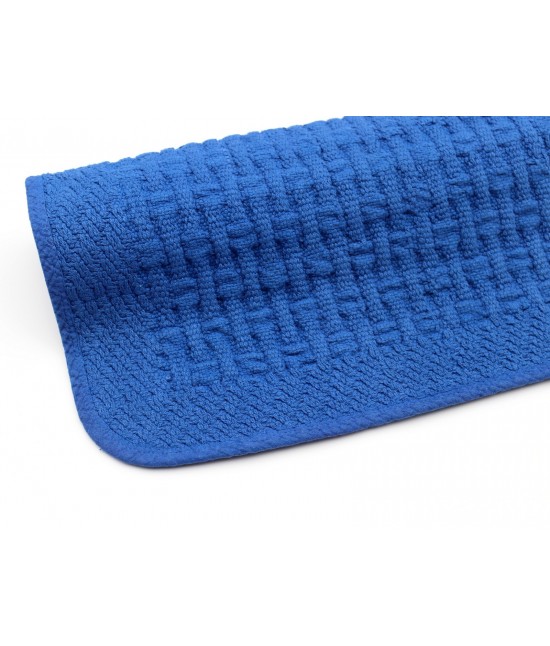 Tappeto casa in puro cotone idrofilo jacquard vari colori: 10500 : Colore prodotto - Blue, Tessuto - Cotone