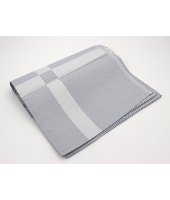 Servizio tovaglia 4 persone con tovaglioli in puro cotone: disegno 5 : Colore prodotto - Grigio, Tessuto - Cotone, Misura - 4 posti