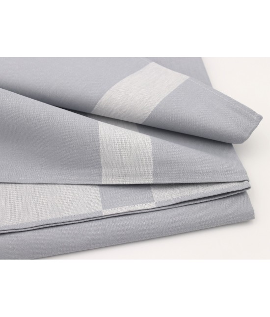 Servizio tovaglia 4 persone con tovaglioli in puro cotone: disegno 5 : Colore prodotto - Grigio, Tessuto - Cotone, Misura - 4 posti