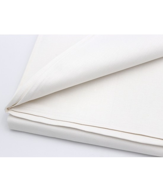 Tovaglia 4 posti bianca tinta unita in puro cotone: disegno 5 : Tessuto - Cotone, Misura - 4 posti
