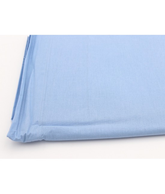Lenzuolo piano una piazza tinta unita in cotone: color : Misura - Singolo, Colore prodotto - Azzurro, Tessuto - Cotone