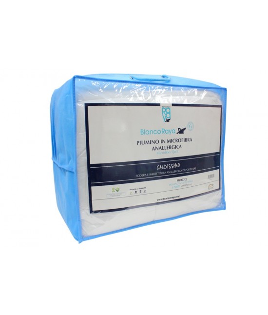 Blanco raya - Piumino in microfibra anallergica 330 gr.: hz001q/hz002q