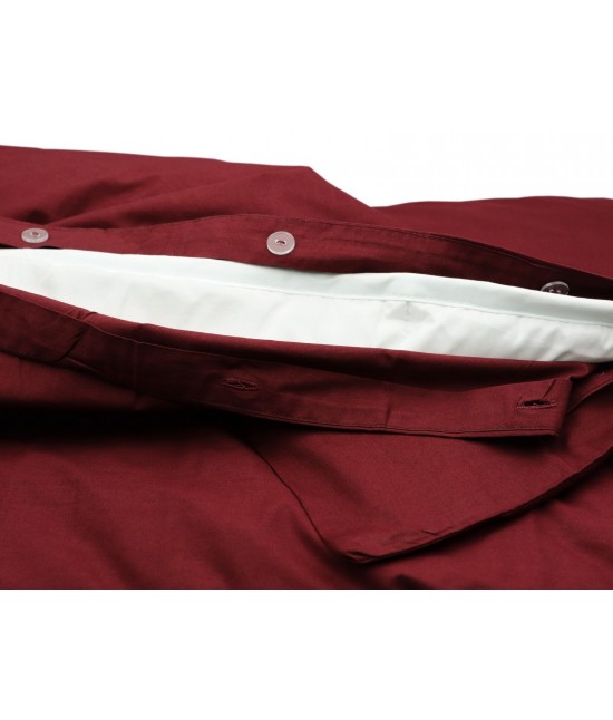 Completo copripiumino ricamato con punto ajour tinta unita composto da sacco + sotto con angoli + federa - ajour : Misura - Singolo, Tessuto - Cotone, Colore prodotto - Marrone