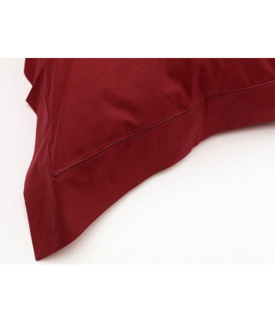 Completo copripiumino ricamato con punto ajour tinta unita composto da sacco + sotto con angoli + federa - ajour : Misura - Singolo, Tessuto - Cotone, Colore prodotto - Marrone
