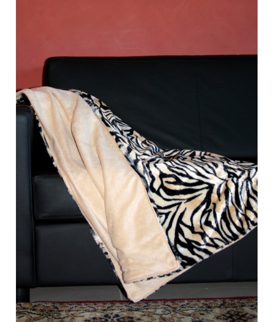 Bluesi - Coperta pile animalier stampa tigrata confezionato in scatola rivestita: wn0809j-1