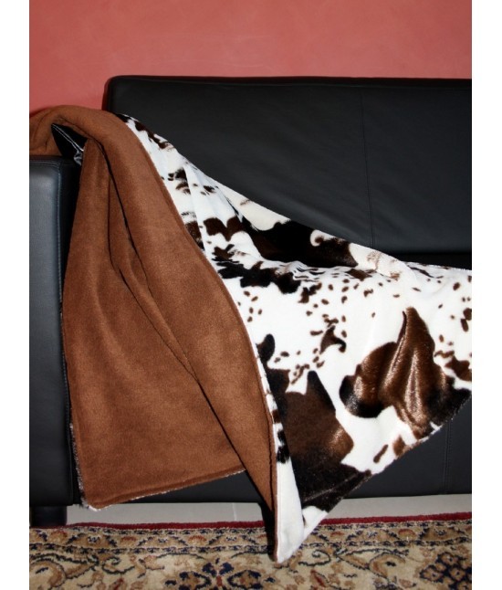 Bluesi - Coperta pile animalier stampa zebrata confezionato in scatola rivestita: wn0809j-4