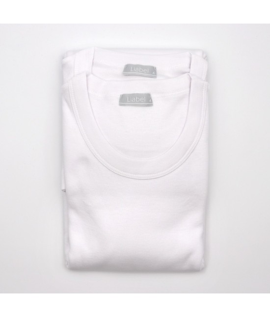 Confezione 6 maglie intime da uomo girocollo mezza manica tinta unita bianco in caldo cotone: 02828 d23 : Colore prodotto - Bianco, Tessuto - Cotone, Taglia - 7
