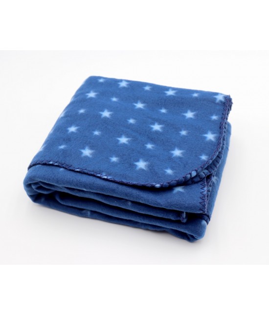 Plaid a mantella fantasia star : t003 : Colore prodotto - Blue, Tessuto - Poliestere, Misura - 120x150 cm, Variante - Stella