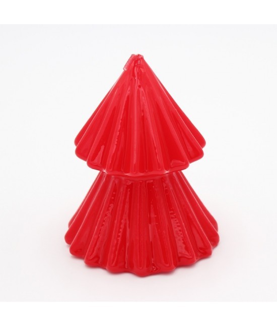 Blanco raya - Candela nataliza a forma di albero in ceralacca 12 cm colore rosso: tokio